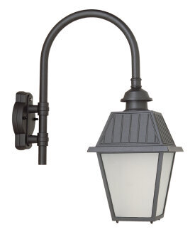 Wandleuchte Venezia Nr. 51214 | viereckige Außenwandleuchte mit Wandbogen nach unten